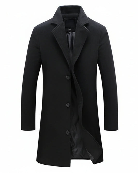 Manteau long classique et habillé pour homme