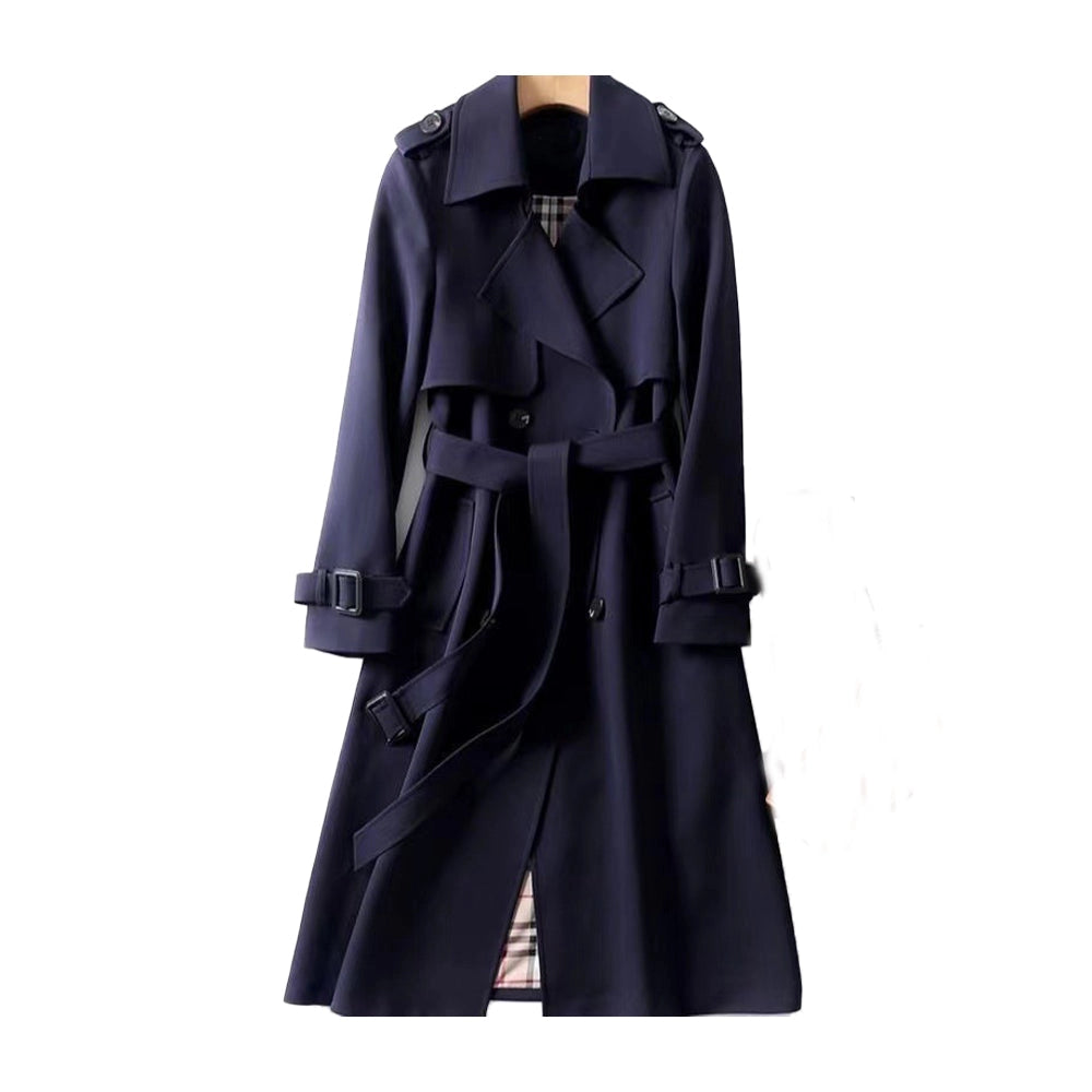 Manteau long femme croisé