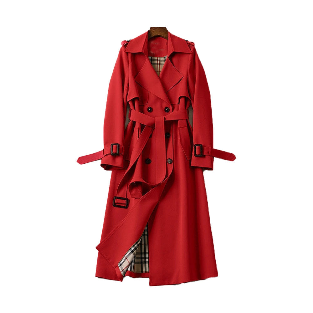 Manteau long femme croisé