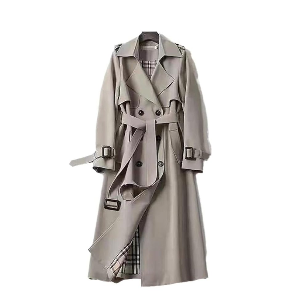 Manteau long femme croisé