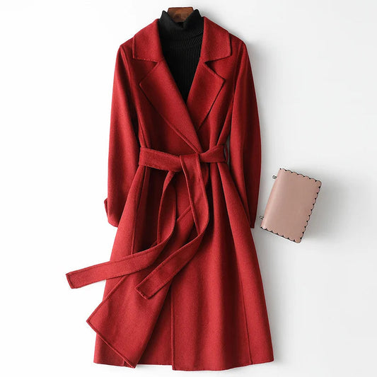 Manteau portefeuille Ceinturé