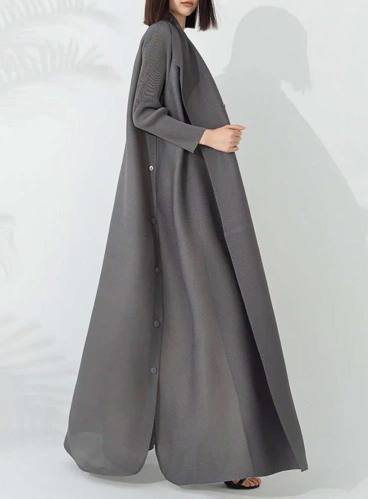 Manteau trapèze pour femme avec ceinture