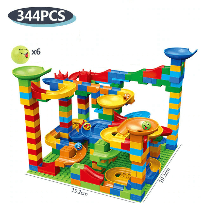Marble Run Building Blocks – Creative Maze with Slide and Ball Track for Kids – Educational Play for Problem Solving and Imagination