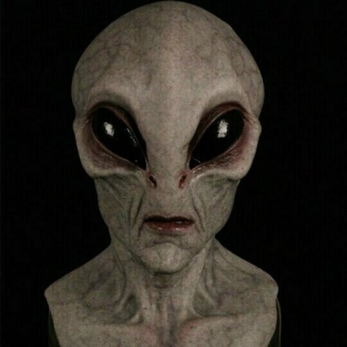 Masque d'extraterrestre réaliste pour Halloween