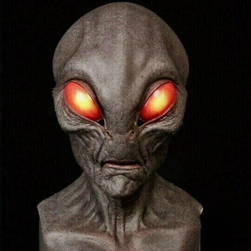 Masque d'extraterrestre réaliste pour Halloween