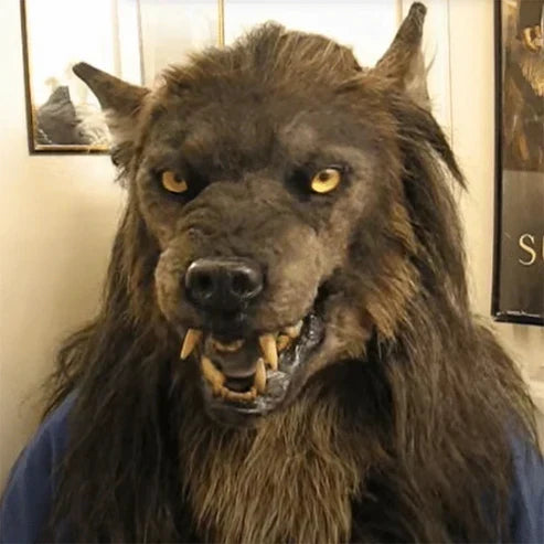 Masque de loup-garou réaliste pour costumes d'Halloween