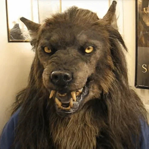 Masque de loup-garou réaliste pour costumes d'Halloween