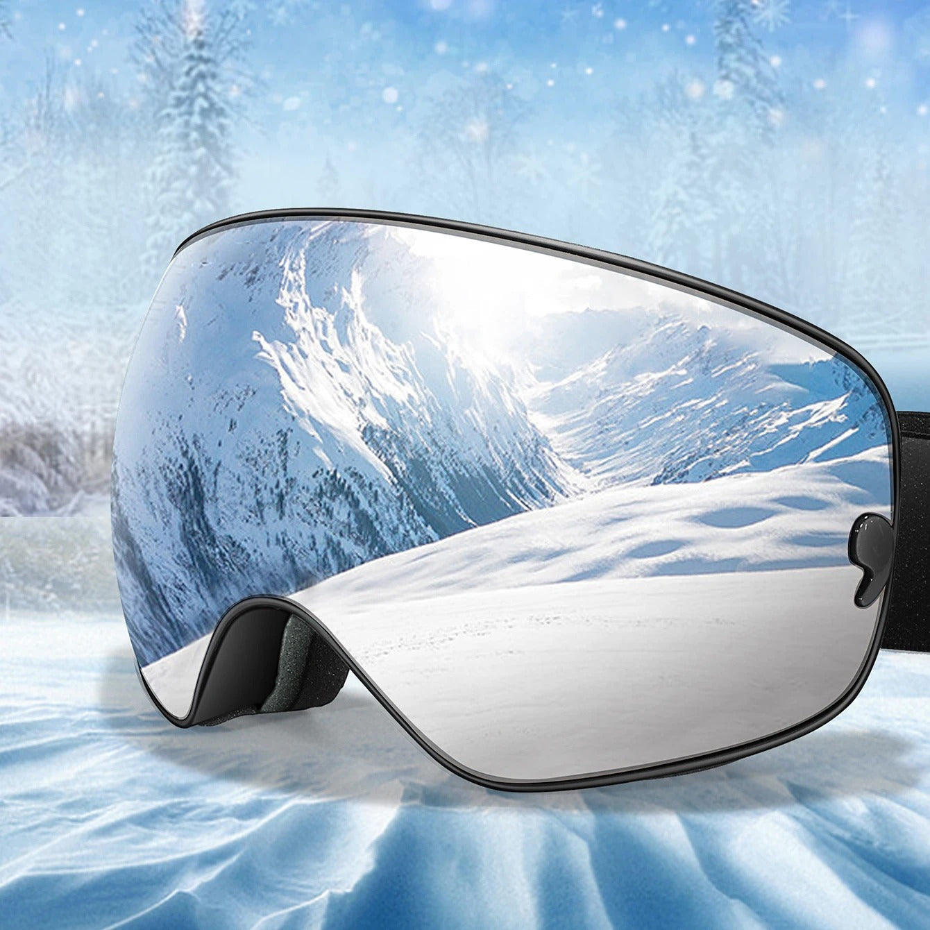 Masque de ski à double vitrage anti-buée