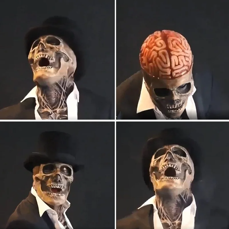 Masque de squelette: masque de déguisement d'Halloween effrayant et réaliste
