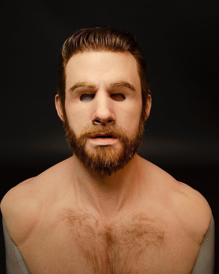 Masque de vieil homme réaliste en latex pour Halloween