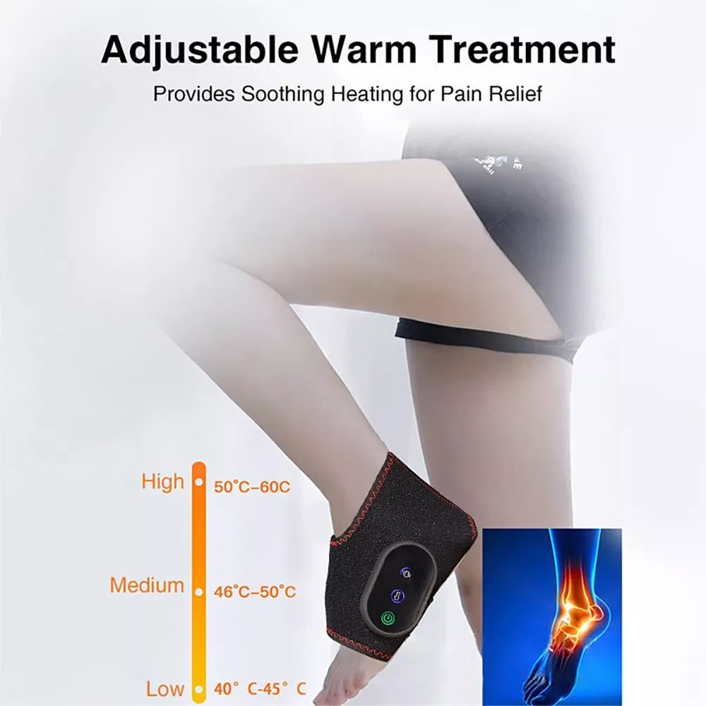 Masseur de jambes sans fil chauffant avec compression pour le bureau