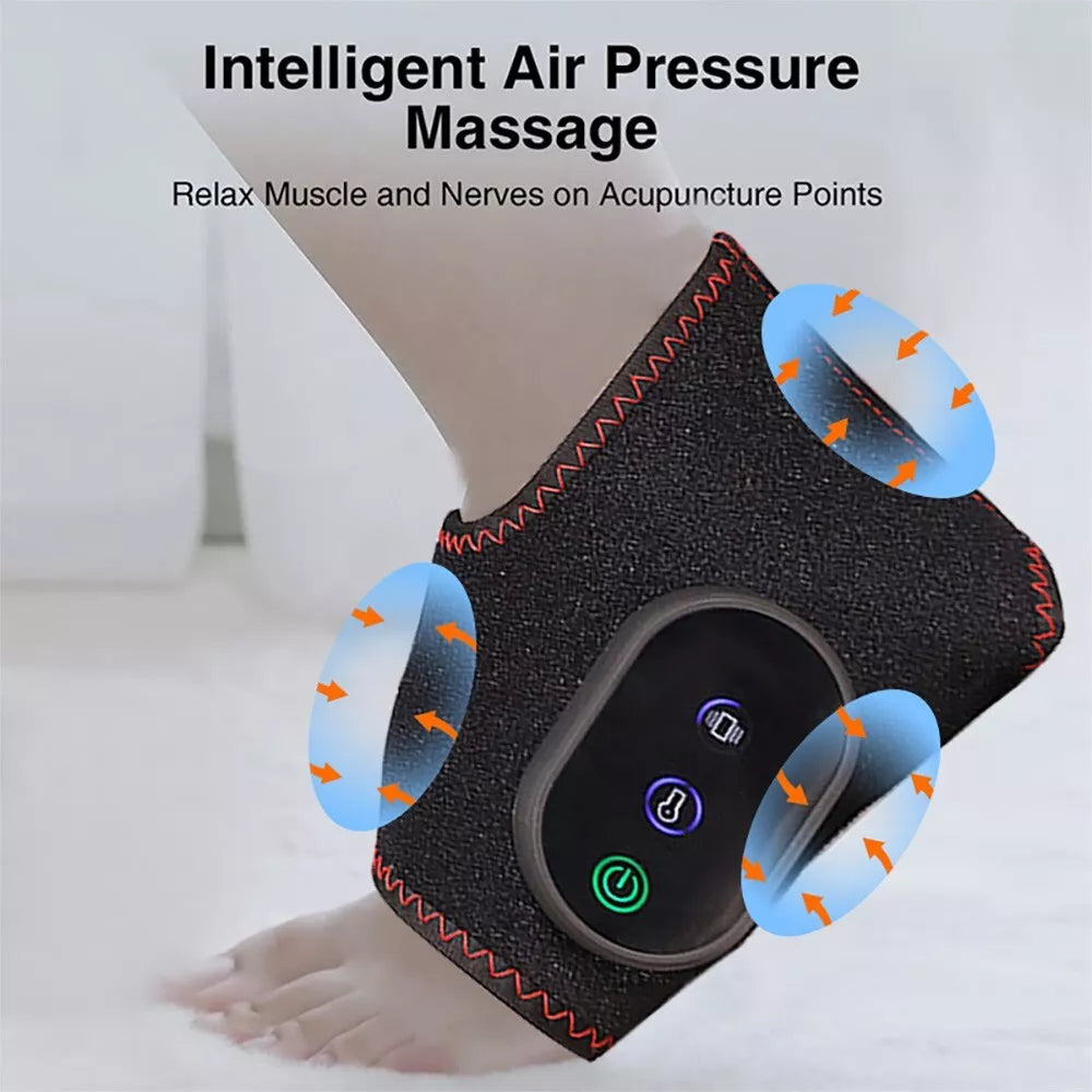 Masseur de jambes sans fil chauffant avec compression pour le bureau