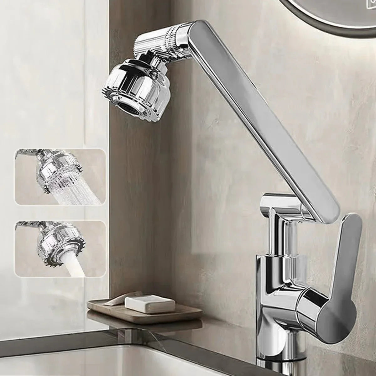 MECHAFLOW 360 – 360° Robotic Arm Kitchen Faucet with Bubble & Shower Spray