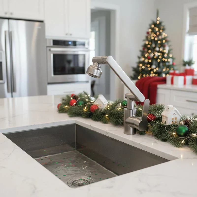 MECHAFLOW 360 – 360° Robotic Arm Kitchen Faucet with Bubble & Shower Spray