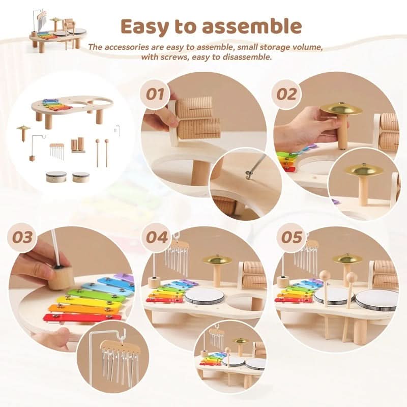 MELODINY SET – Musical Wooden Toy for Creative Babies from 12 Months