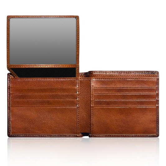 Men's Bifold Wallet made of Top Grain Leather - EliteFold