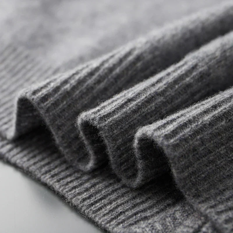Men's Cashmere Zip Jacket Warm and Stylish - Perfect for Autumn