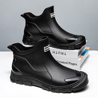 Botas de goma impermeables para hombre con suela antideslizante y entrada flexible Olvoria