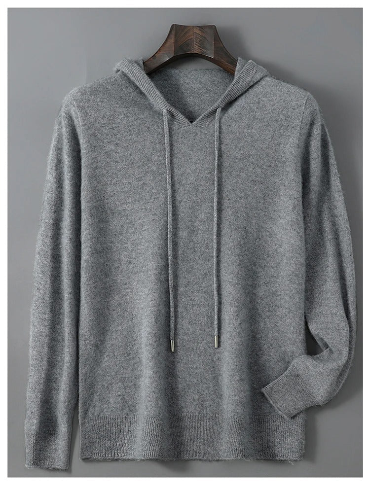 Men's Wool and Cashmere Sweater Soft Warm Knit Pullover Hand Wash Only