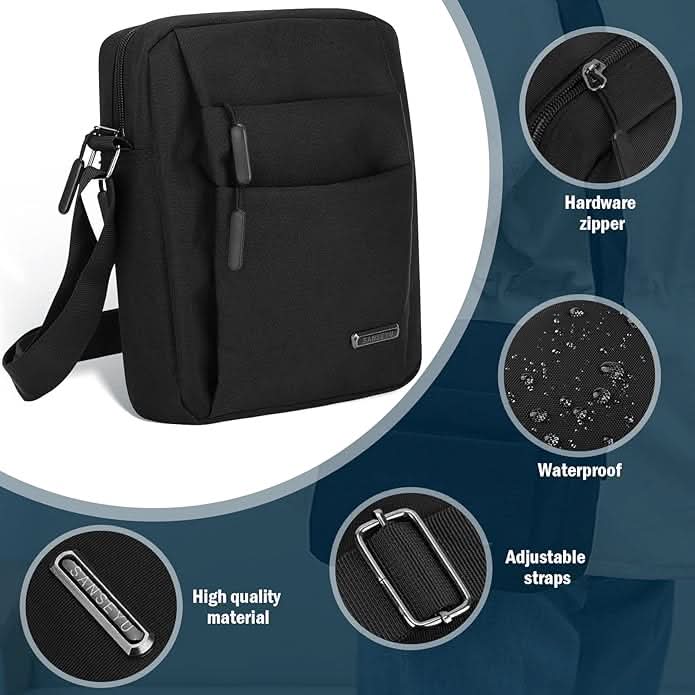 METROSAFE – Waterproof Men's Shoulder Bag with Anti-Theft Design