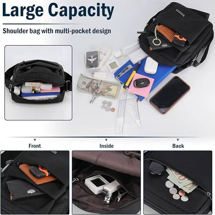 METROSAFE – Waterproof Men's Shoulder Bag with Anti-Theft Design