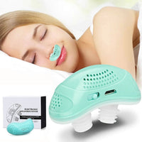 Μικρή συσκευή CPAP για άπνοια ύπνου - Φορητή συσκευή κατά του ροχαλητού χωρίς μάσκα, ανοιχτοπράσινη και αθόρυβη