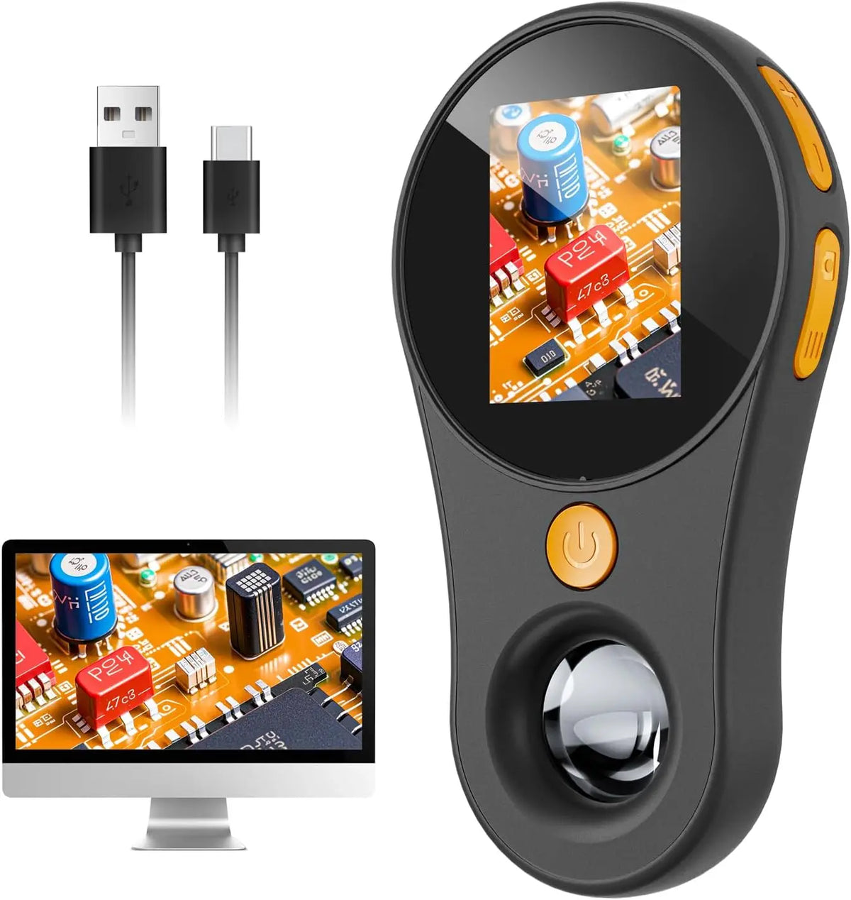 Microscope numérique de poche 500X avec écran HD