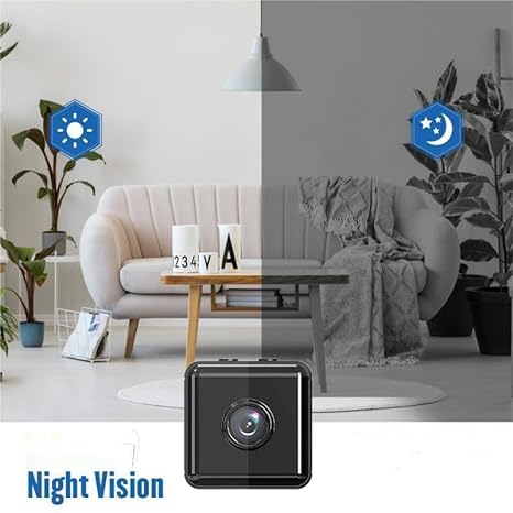 Mini caméra de sécurité sans fil Wi-Fi 1080P - contrôle via application pour intérieur et extérieur