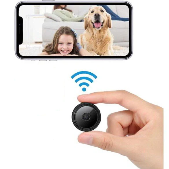 Mini caméra sans fil magnétique avec transmission en direct audio et vidéo