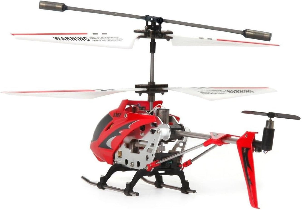 Mini-hélicoptère télécommandé incassable avec gyroscope - Rouge