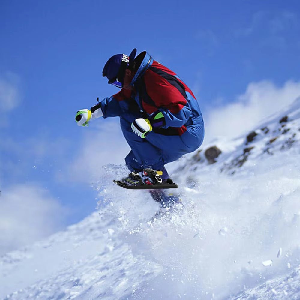Mini-skis de neige avec sangles réglables pour chaussures