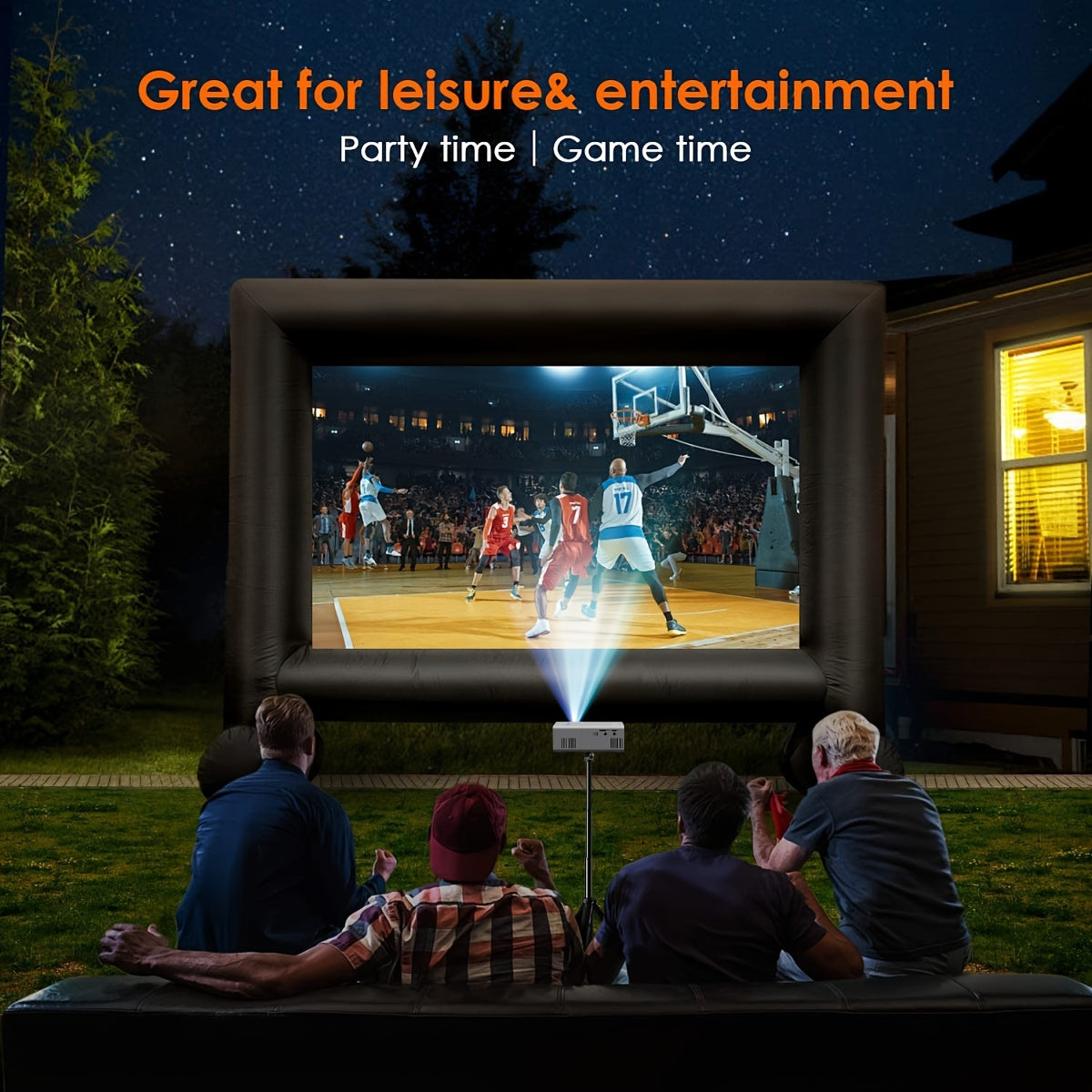 Mini Ultra-Bright Projector 3000 Lumens – Portable, HDTV & USB, Ideal for Home & Outdoor Cinema!