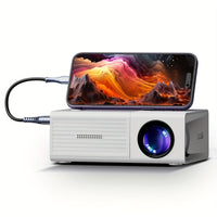 Mini proyector ultra brillante 3000 lúmenes – Portátil, HDTV y USB, ideal para cine en casa y al aire libre