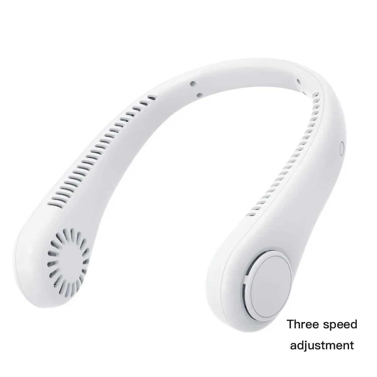 Mini ventilateur de cou portable sans pales avec écran numérique - Refroidisseur cervical rechargeable USB mains libres