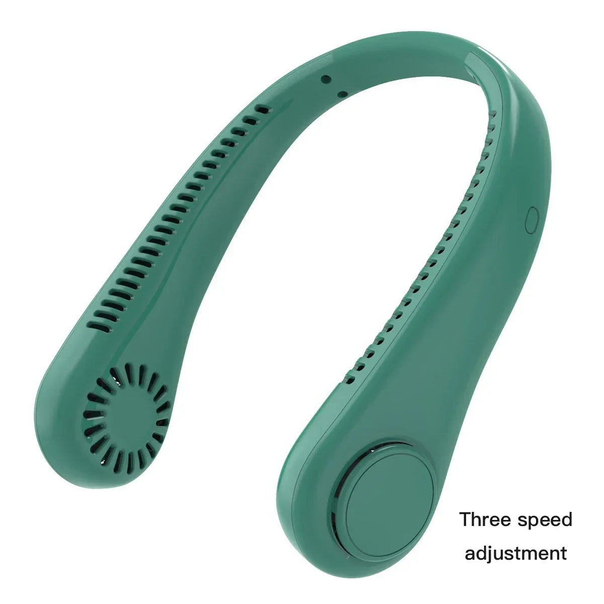 Mini ventilateur de cou portable sans pales avec écran numérique - Refroidisseur cervical rechargeable USB mains libres