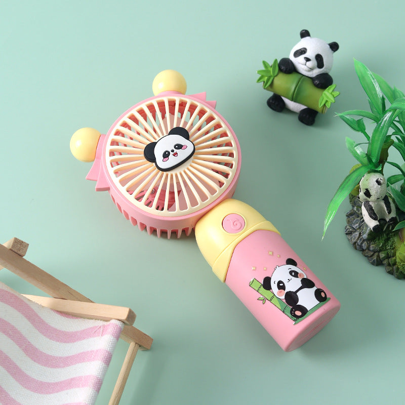 Mini ventilateur portable pour femme avec motif panda mignon