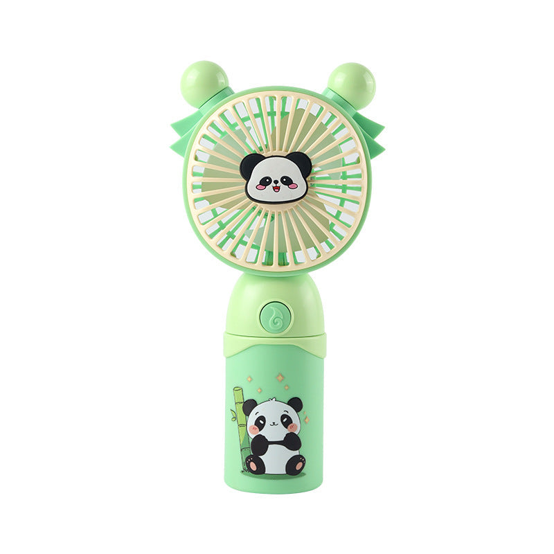 Mini ventilateur portable pour femme avec motif panda mignon