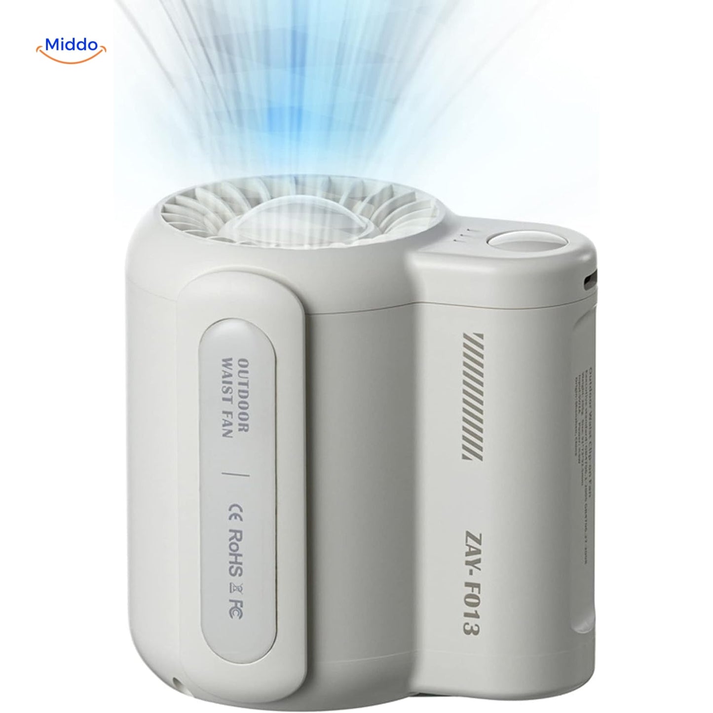 Mini-ventilateur puissant à double clip pour randonnée, camping et autres activités outdoor