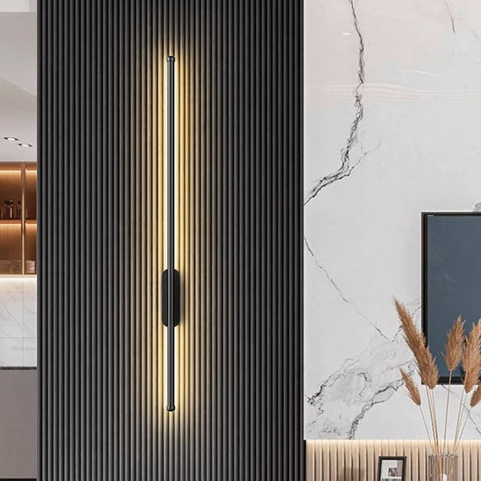 Minimalist LED Wall Sconce for Living Room and Office, 60 cm or 100 cm, Warm Light 3000K, Easy Installation