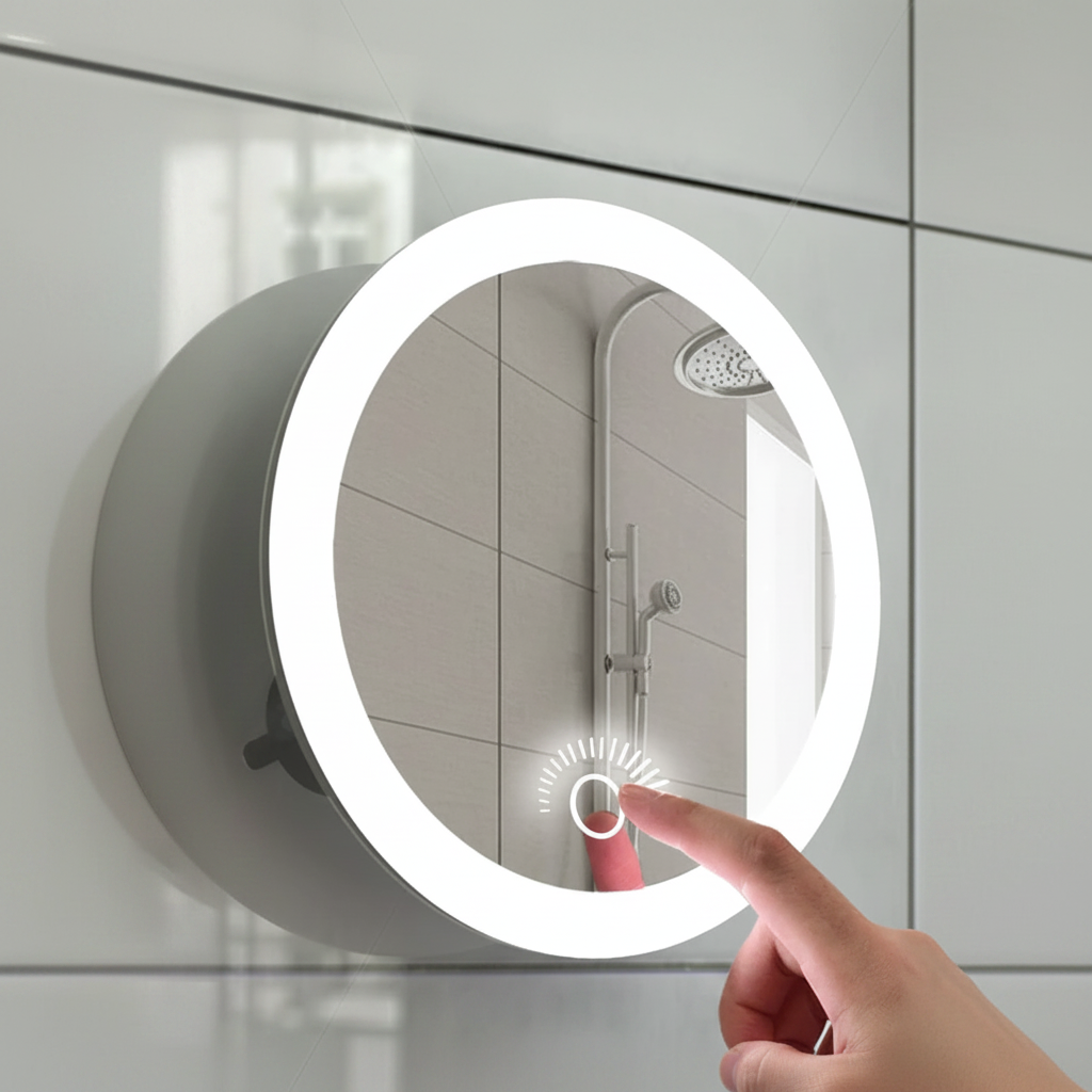 Miroir grossissant cosmétique 10x avec éclairage LED