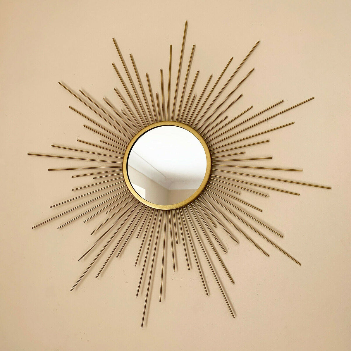 Miroir soleil doré 60 cm