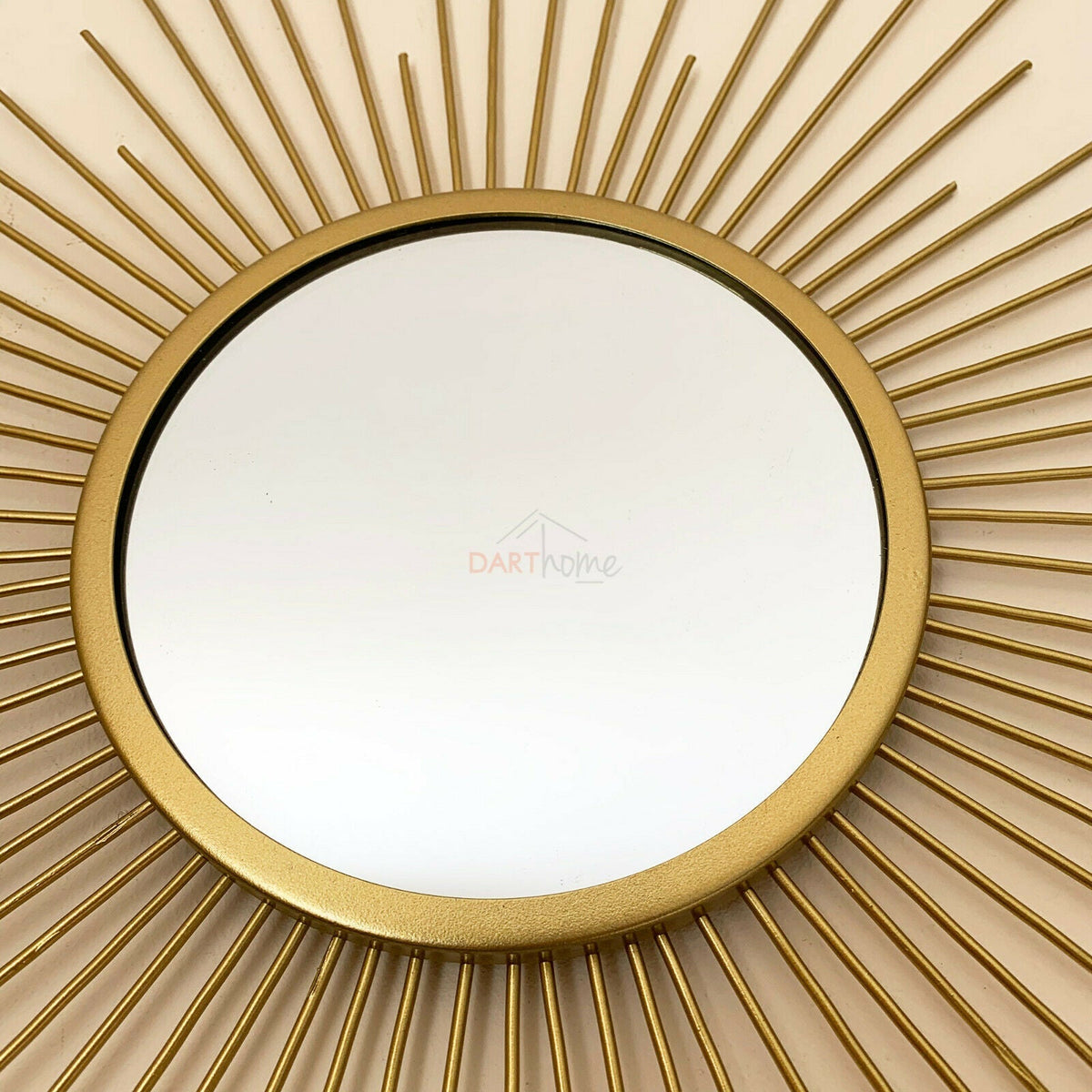 Miroir soleil doré 60 cm
