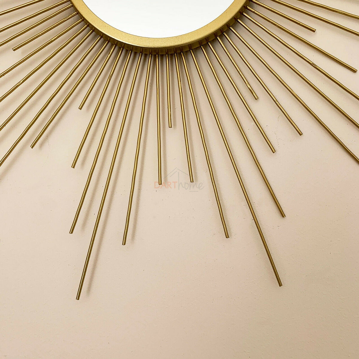 Miroir soleil doré 60 cm