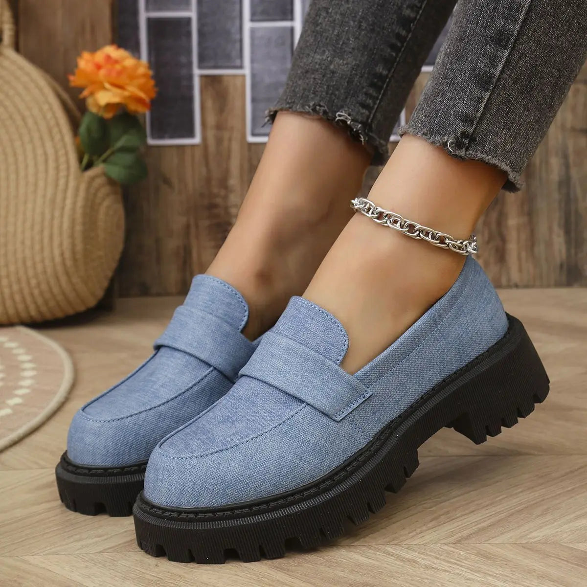 Mocassins à plateforme
