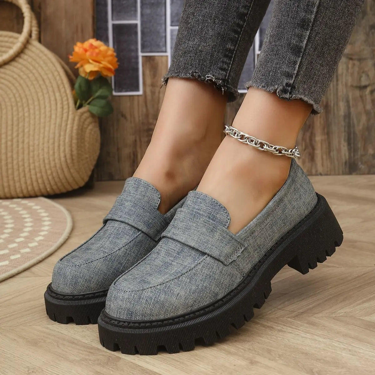 Mocassins à plateforme