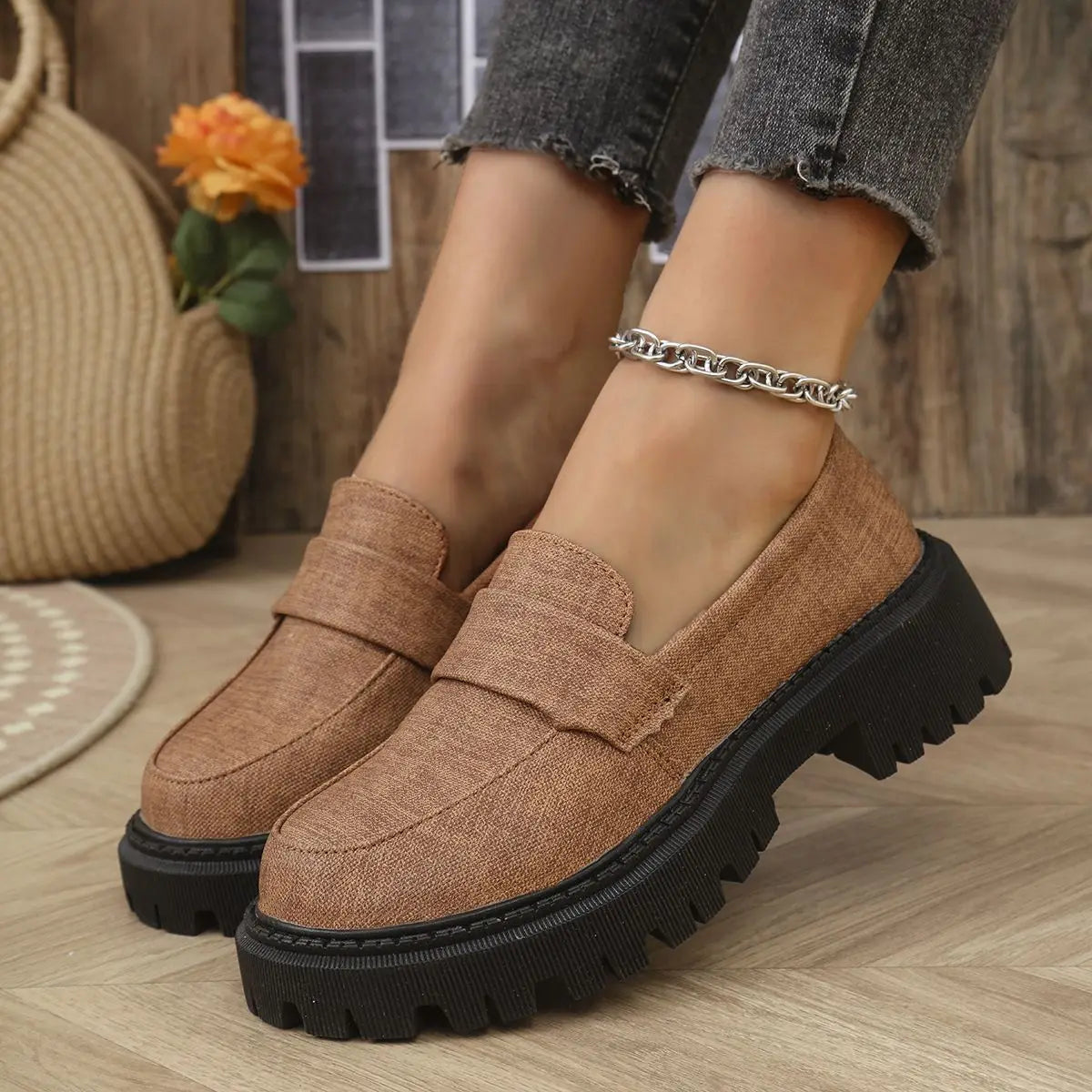 Mocassins à plateforme