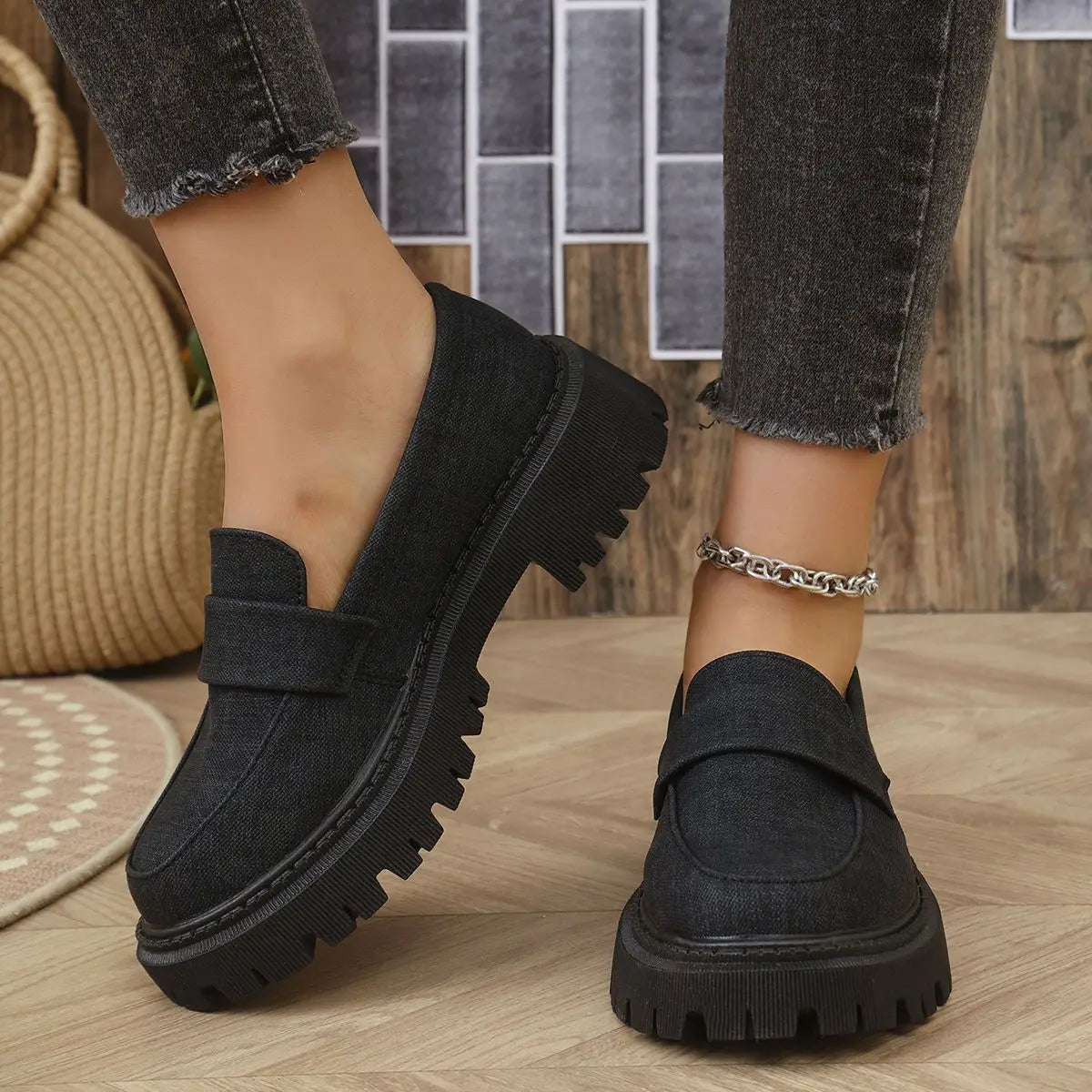 Mocassins à plateforme