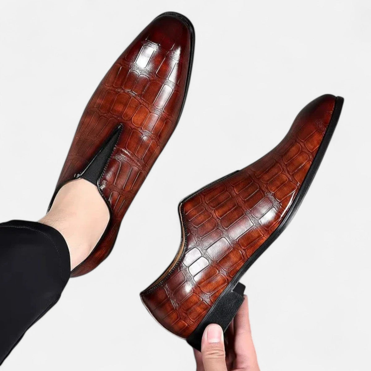 Mocassins classiques en cuir pour homme – Élégance intemporelle et confort sophistiqué
