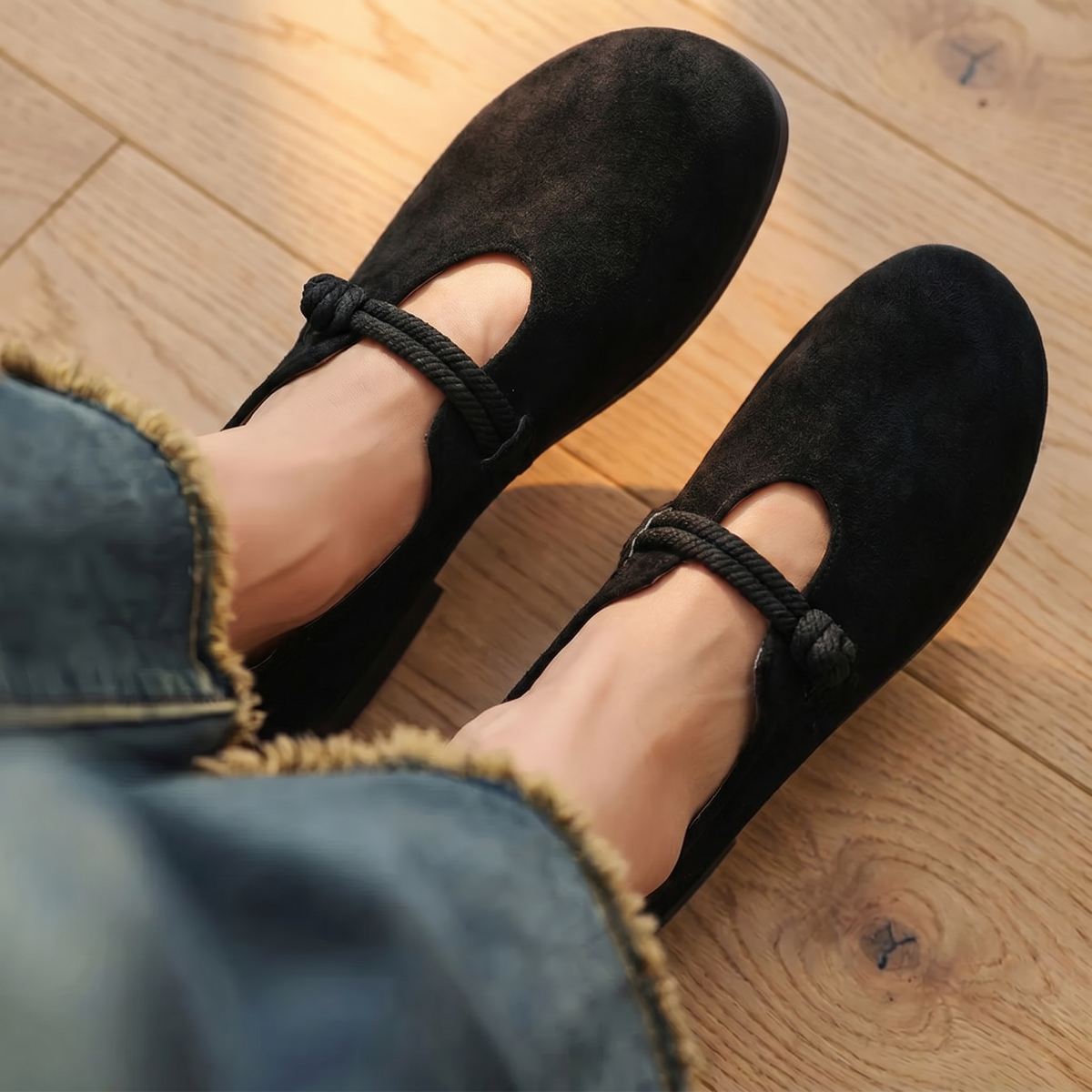 Mocassins ergonomiques en cuir pour femme | Chaussures slip-on confortables
