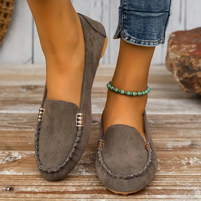 Mocassins femme décontractés sans lacets – respirants et stylés